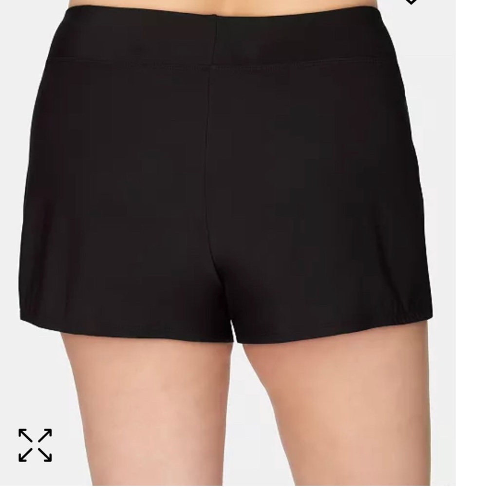 Swim Solutions Pull-on Swim Shorts. Black. Size 20W Plus